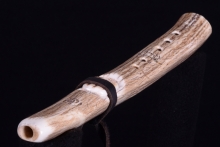 Elk Antler Native American Flute, Minor, High G#-5, #I48A